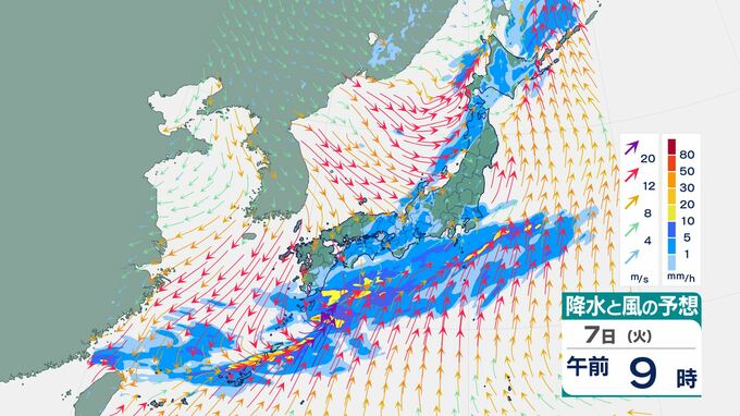 【気象庁】7日にかけて大気の状態不安定…大雨・強風・高波に警戒　いつどこで降る？【11日(土)にかけての雨風シミュレーション】|TBS NEWS DIG