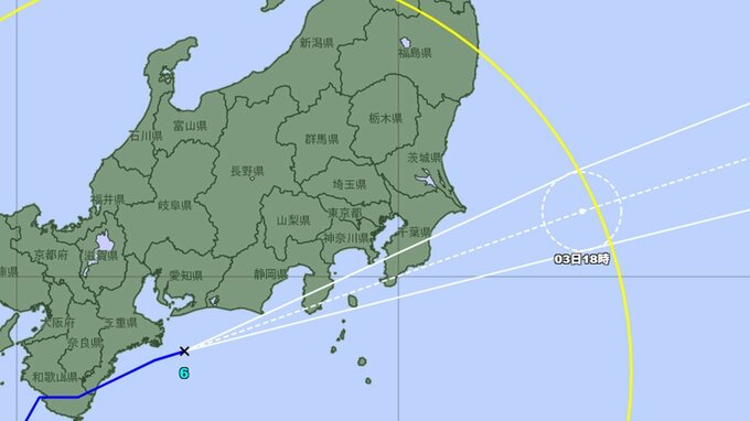 【台風6号情報】東京など関東・東海でも大雨や線状降水帯に厳重警戒　今後の進路と大雨・風の状況を詳しく　気象庁発表【最新】　|　山形のニュース│TUYテレビユー山形