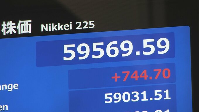 【速報】日経平均 一時700円以上値上がり　米イラン戦闘終結への期待感から|TBS NEWS DIG