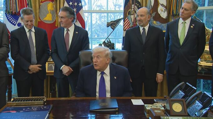 トランプ大統領　レアアースなどの重要鉱物の民間向け備蓄制度の創設を発表　中国への依存リスクに対応