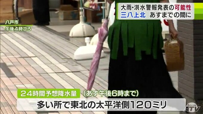 青森県内は29日夜に雷伴い雨降る所ある見込み　三八上北で30日までの間に「大雨」や「洪水」の警報を発表する可能性も|TBS NEWS DIG