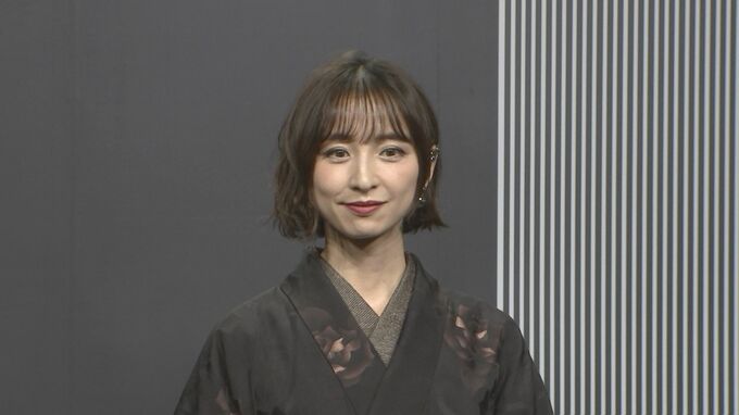 【篠田麻里子】艶やかな着物姿でランウェイ　着物を着て行きたいのは「子供と入学式とか卒業式」|TBS NEWS DIG