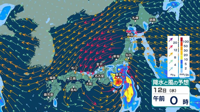 【 台風情報 】台風15号(チャンホン) 11日午後には関東甲信にかなり接近・上陸か　非常に強い雨や暴風、大しけのおそれ【今後の進路予想と雨風シミュレーション・10日午後9時45分 気象庁発表】|TBS NEWS DIG