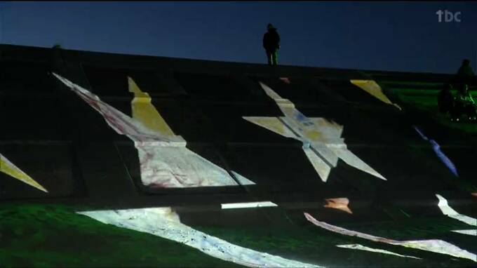 冬の海岸ににぎわいを　仙台の砂浜を虹色にライトアップ|TBS NEWS DIG