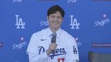 大谷翔平ドジャース入団会見「選手としての自分を信じてくれたドジャースに感謝しています」 愛犬の名前は「デコピン」|TBS NEWS DIG