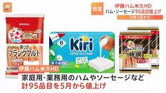 伊藤ハム米久HD ハムやソーセージなど95品目値上げ 5月から| TBS CROSS DIG with Bloomberg