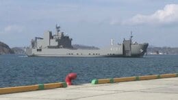 自衛隊の新型輸送艦「ようこう」愛媛･松山に初入港　全長120m、南西諸島への輸送担う 21日一般公開　|　愛媛のニュース - Nスタえひめ｜あいテレビは6チャンネル