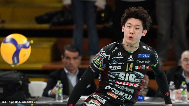 石川祐希、開幕戦でチーム2番目18得点の活躍　ペルージャは逆転勝ちで白星スタート【セリエA】|TBS NEWS DIG