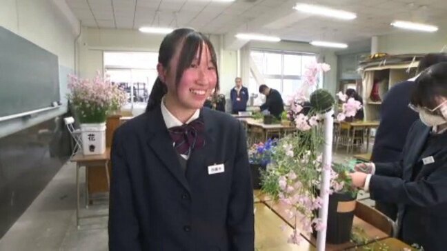 「幸せを分けてあげられるような作品にしたい」高校生がさくらひめのアレンジ作品制作 愛媛県・伊予農業高校|TBS NEWS DIG