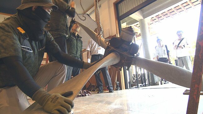 ゼロ戦のエンジンとプロペラ設置　戦後80年特別展示の準備進む　大分県護国神社|TBS NEWS DIG
