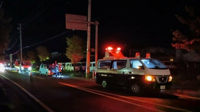 【現場画像】自転車に乗る高齢男性が意識不明に...軽乗用車と道路横断中の自転車が衝突　現場付近に信号機や横断歩道なし（山形・河北町）|TBS NEWS DIG