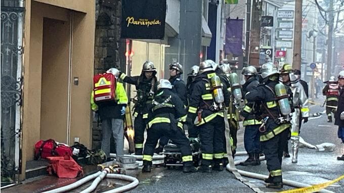 長崎市万屋町の火災　60代女性1人を救急搬送　5階建てビルの一室　「乾燥注意報」発令中|TBS NEWS DIG