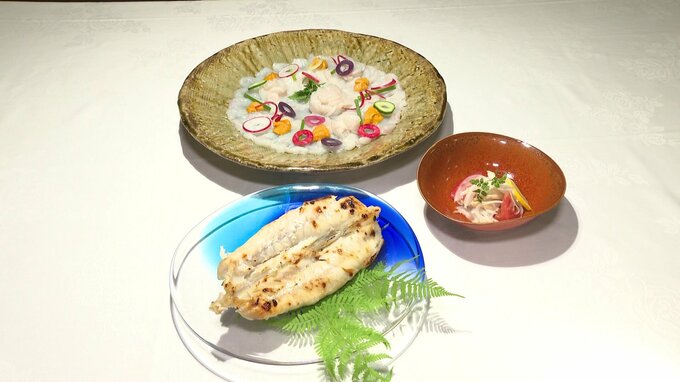 老舗料亭で提供されるフグの料理
