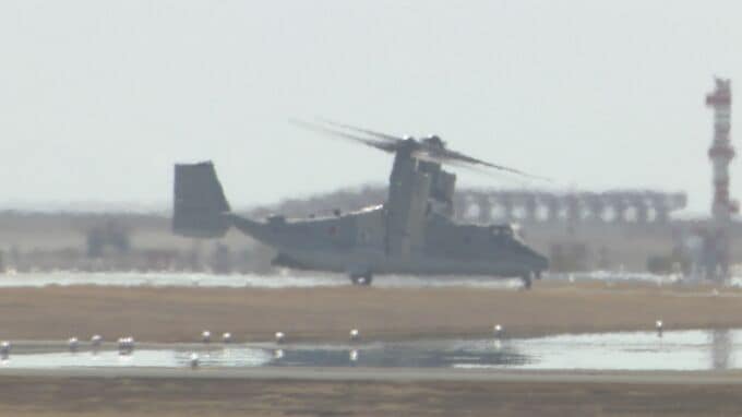 岩国基地にオスプレイ飛来　日米共同訓練「アイアン・フィスト26」　山口・岩国|TBS NEWS DIG