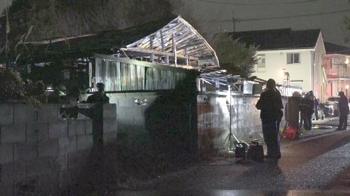 茨城県水戸市の木造平屋建て住宅で火事　女性1人逃げ遅れか　現在も消火活動中|TBS NEWS DIG