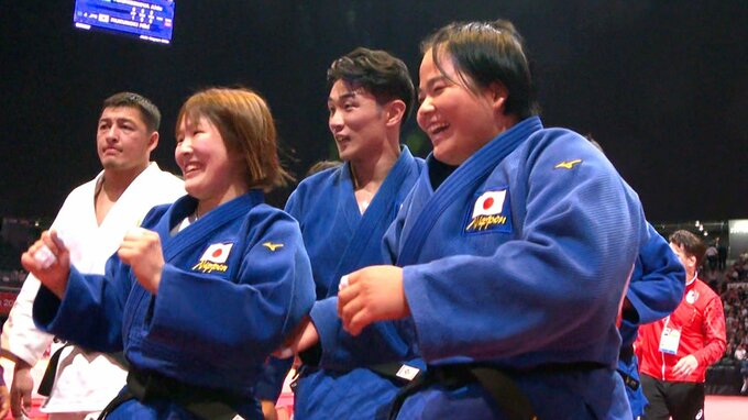 柔道・男女混合団体、日本が3連覇で有終の美　圧巻の4連勝でカザフスタンに勝利　今大会9個目の金メダル【アジア大会】|TBS NEWS DIG