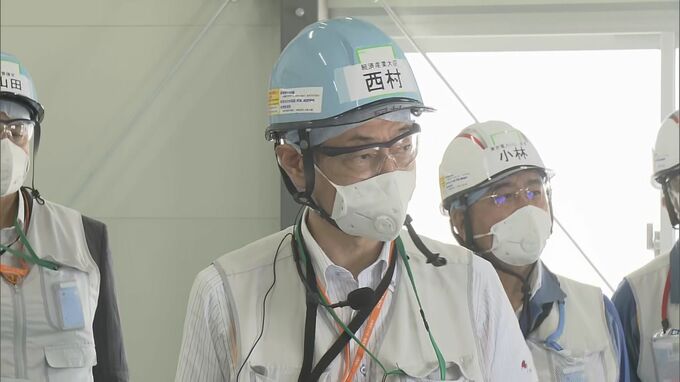 福島第一原発の処理水の海洋放出めぐり　西村経産大臣が現地視察