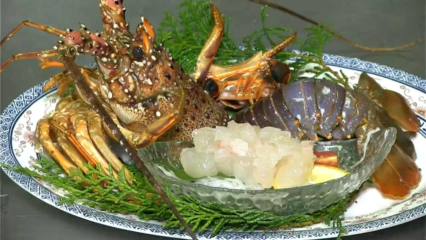 プリプリで甘い」新鮮な刺身にみそ汁 阿久根伊勢えび祭りに県内外から