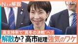 高市総理の最終判断は?“冒頭解散”の見方広がる 立憲・公明党首が連携強化検討…自民に伍する勢力に【Nスタ解説】|TBS NEWS DIG