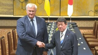 茂木外務大臣がウクライナ外相と会談　支援・対ロ制裁の継続を伝達　キーウの大修道院の修復を支援へ| TBS CROSS DIG with Bloomberg