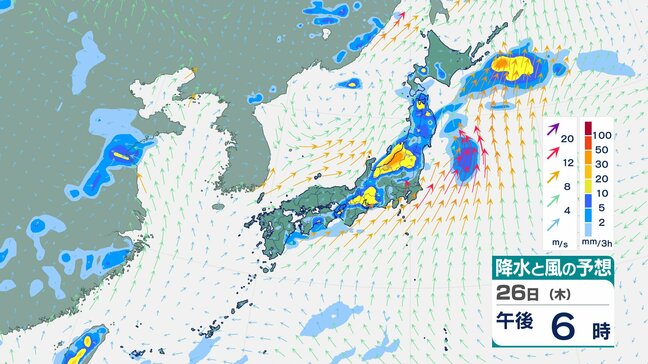 富山・石川・福井で24時間降水量70ミリ予想 低気圧と寒冷前線で「大気の状態が非常に不安定」に【雨風シミュレーション】|TBS NEWS DIG