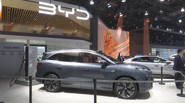 “関税戦争”で上海モーターショーに出展する中国メーカー「中国車はチャンス」|TBS NEWS DIG