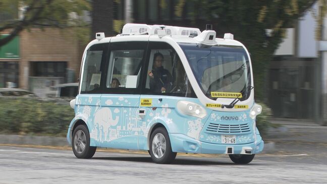 2年後の実用化目指し自動運転EVバス実証実験開始 山口・周南|TBS NEWS DIG