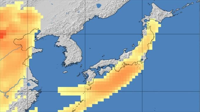 【黄砂情報】　２７日午後から２８日にかけて西日本から東日本の広い範囲で予想　視程が１０キロメートル未満か　交通への影響が発生するおそれも　|　山梨のニュース | ＵＴＹテレビ山梨