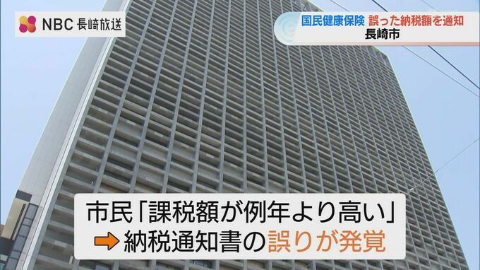 「課税額が高い」問い合わせで判明　国民健康保険税の納税額を誤通知、計37世帯に影響【長崎市】|TBS NEWS DIG
