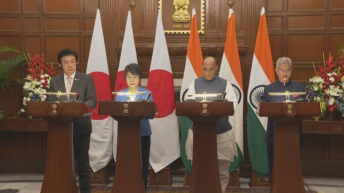 日インド『2プラス2』 防衛協力促進を歓迎　日本の護衛艦搭載『通信アンテナ』輸出に向けた調整を加速へ　安保共同宣言も改定