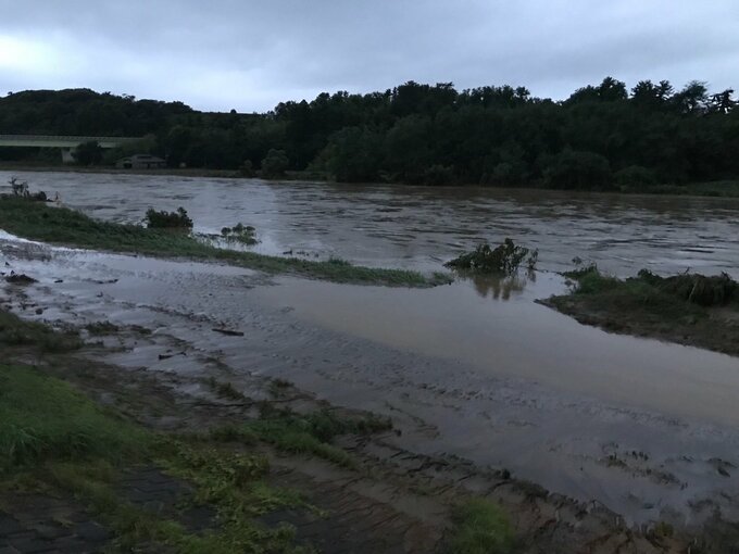 【山形】酒田市穂積の日向川の状況（写真）　|　山形のニュース│TUYテレビユー山形