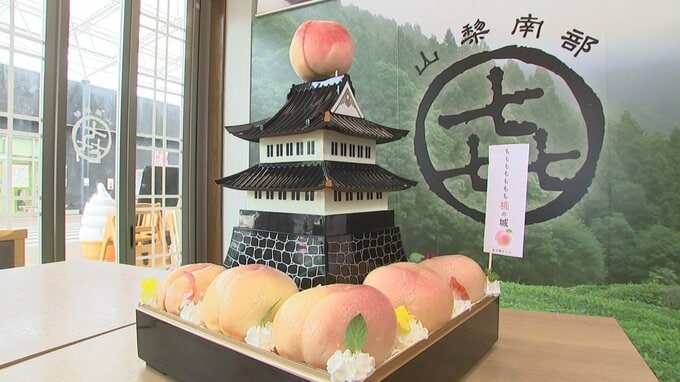 「ももも　もももも　桃の城」　期間限定のモモスイーツ　南部氏の発祥の地　山梨・みちの駅なんぶ|TBS NEWS DIG
