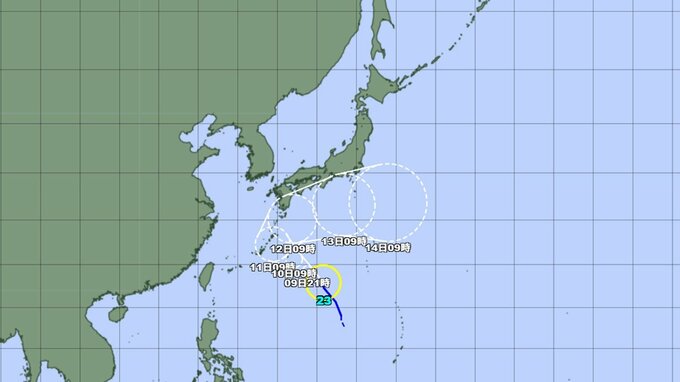 【台風情報】三連休にかけて日本列島に接近の可能性...台風23号(ナクリー)は今後急カーブし東へ向かうか　このあとの勢力と進路を詳しく　今後の天気を画像で　進路予想　気象庁|TBS NEWS DIG