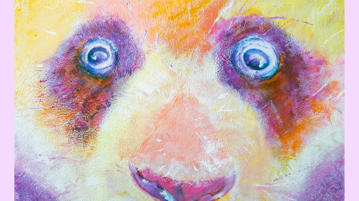 パステルカラーのパンダは日なたぼっこ中」アーティスト・石村嘉成さん