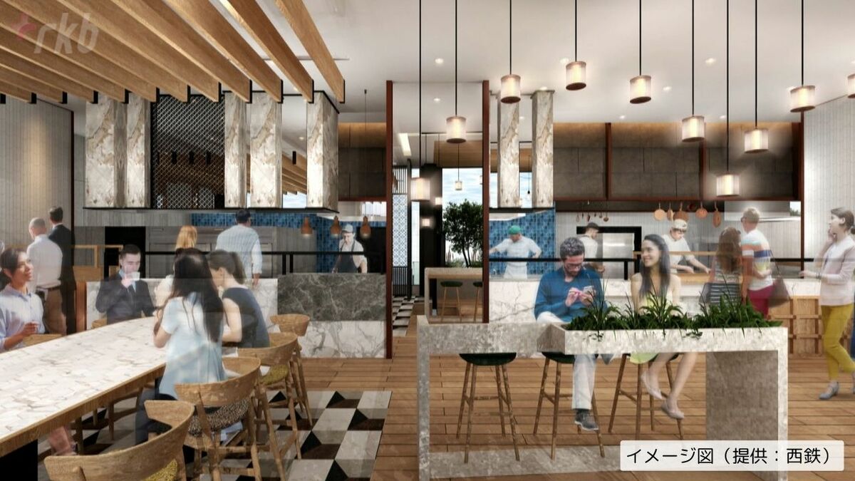 オフィスワーカーを呼び込む地区最大級の「食堂」が福岡市中心部の再開発ビル内に…1000円未満の価格帯を想定 | TBS NEWS DIG