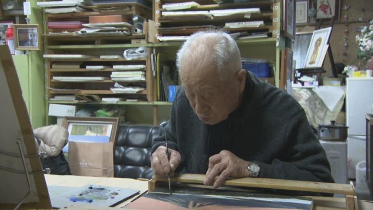 将来の夢を持っている」油絵を描き続ける98歳 絵画教室を主宰し、彫刻