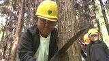 小学生が森林の間伐作業などを体験 自然環境の大切さについて学ぶ 大分 | 大分のニュース|OBS NEWS|大分放送