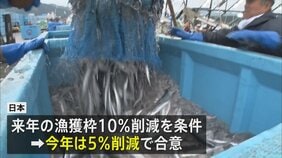今年のサンマの漁獲枠5%削減で合意　日本が求める10%削減は適用されず|TBS NEWS DIG