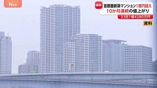 再び1億円超え…首都圏の新築マンションの平均価格　東京23区の平均価格は1億4280万円　原油高の影響で“購入意欲の減退”可能性も| TBS CROSS DIG with Bloomberg