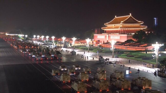 中国「抗日戦争勝利80年」大規模軍事パレードに向け2回目のリハーサル|TBS NEWS DIG