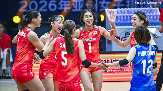 バレー女子日本代表が準決勝進出!台湾にストレート勝利 五輪切符まであと2勝 次戦は決勝懸けタイと激突【アジア選手権】|TBS NEWS DIG