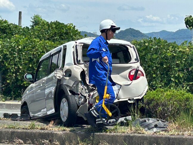【速報】国道9号で軽乗用車とバイクが衝突 1人けが 山口|TBS NEWS DIG