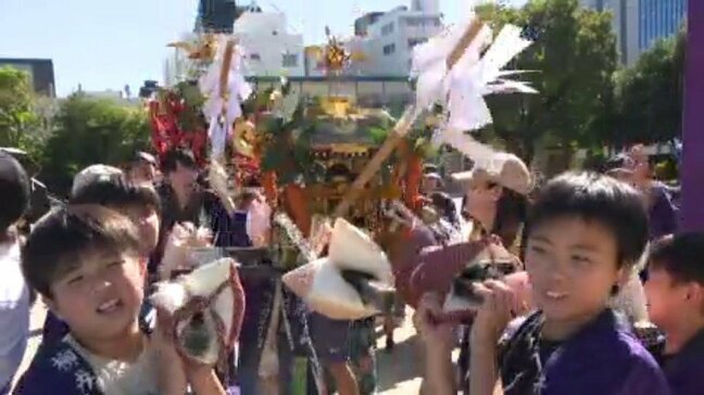 「街に元気をあげたい」松山地方の秋まつり2日目 子どもみこしパレード 愛媛県|TBS NEWS DIG