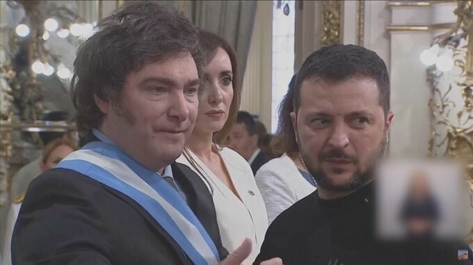 「アルゼンチンのトランプ」ミレイ新大統領就任式にゼレンスキー大統領が出席　和平案への理解求める|TBS NEWS DIG