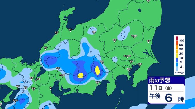 【大雨情報】甲信地方　11日昼過ぎから夜遅くにかけ　低い土地の浸水や土砂災害、河川の増水に注意・警戒　【雨のシミュレーション画像】甲信地方80ミリ　（～12日午前6時・多い所）気象庁　|　SBC NEWS | 長野のニュース | SBC信越放送