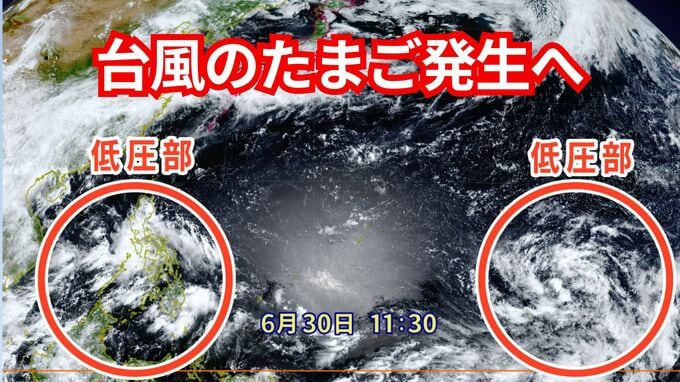 台風のたまご「熱帯低気圧」発生へ　南の海上では台風が発生しやすい状態続く　今年は台風が多い年に…|TBS NEWS DIG