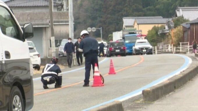 ひき逃げ事件  ダンプカーとみられる大型車両にはねられ自転車の高齢女性が意識不明の重体 大型車両は逃走 【愛媛・今治市】|TBS NEWS DIG