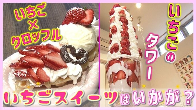 30個以上の“いちご”がそびえ立つ『わや、いちご⁉』今すぐ食べたい！旬の「とちあいか」を贅沢に使った春のご褒美いちごスイーツ2選【#わっちタグ】|TBS NEWS DIG