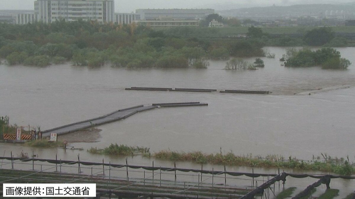 台風7号】京都・木津川の「流れ橋」増水で4年ぶりに流される 有名な