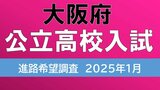 大阪府公立高校入試2025　茨木1.90倍、四條畷1.59倍、三国丘や北野の倍率は？公立希望56.5%で去年下回る【高校受験1月発表　全校掲載　令和7年度進路希望調査】|TBS NEWS DIG